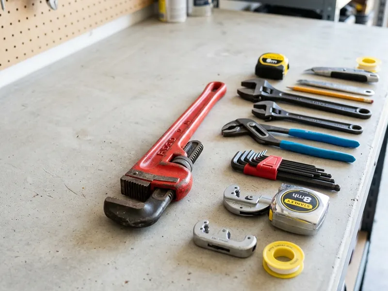 Professional plumbers in Larwill, IN equipped with top-tier tools for residential and commercial plumbing services.